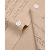 image:imageAlimens amp Gentle Mens Shirts Casual Button Down Shirts Beach Vintage Knit Short Sleeve Polo Shirt for Men07khaki