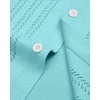 image:imageAlimens amp Gentle Mens Shirts Casual Button Down Shirts Beach Vintage Knit Short Sleeve Polo Shirt for Men13ice Green