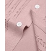 image:imageAlimens amp Gentle Mens Shirts Casual Button Down Shirts Beach Vintage Knit Short Sleeve Polo Shirt for Men17pink