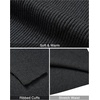 image:imageAlimens amp Gentle Mens Turtleneck Sweater Slim Fit Cable Knitted Casual Pullover Lightweight Ribbed Long Sleeve SweatersDark Grey