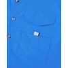 image:imageAlimens amp Gentle Short Sleeve Fishing Shirt Wicking Fabric Sun Protection Casual Button Down ShirtsBright Blue