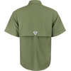 image:imageAlimens amp Gentle Short Sleeve Fishing Shirt Wicking Fabric Sun Protection Casual Button Down ShirtsGrass Green