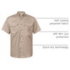 image:imageAlimens amp Gentle Short Sleeve Fishing Shirt Wicking Fabric Sun Protection Casual Button Down ShirtsKhaki