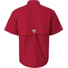 image:imageAlimens amp Gentle Short Sleeve Fishing Shirt Wicking Fabric Sun Protection Casual Button Down ShirtsRed