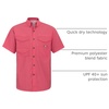 image:imageAlimens amp Gentle Short Sleeve Fishing Shirt Wicking Fabric Sun Protection Casual Button Down ShirtsSalmon