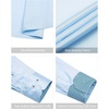 image:imageMens Dress Shirt Long Sleeve Wrinkle Free Button Down Shirt Business CasualBlue