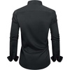 image:imageMens Dress Shirt Long Sleeve Wrinkle Free Button Down Shirt Business CasualFlex Black Red