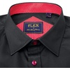 image:imageMens Dress Shirt Long Sleeve Wrinkle Free Button Down Shirt Business CasualFlex Black Red