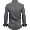 image:imageMens Dress Shirt Long Sleeve Wrinkle Free Button Down Shirt Business CasualGrey