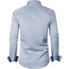 image:imageMens Dress Shirt Long Sleeve Wrinkle Free Button Down Shirt Business CasualLight Blue