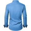 image:imageMens Dress Shirt Long Sleeve Wrinkle Free Button Down Shirt Business CasualMisty Blue