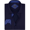 image:imageMens Dress Shirt Long Sleeve Wrinkle Free Button Down Shirt Business CasualNavy