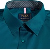 image:imageMens Dress Shirt Long Sleeve Wrinkle Free Button Down Shirt Business CasualPeacock