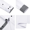 image:imageMens Dress Shirt Long Sleeve Wrinkle Free Button Down Shirt Business CasualWhite