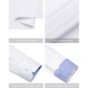 image:imageMens Dress Shirt Long Sleeve Wrinkle Free Button Down Shirt Business CasualWhite Blue