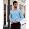 image:imageMens Dress Shirt Long Sleeve Wrinkle Free Stretch Button Down ShirtBlue