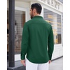 image:imageMens Dress Shirt Long Sleeve Wrinkle Free Stretch Button Down ShirtGreen