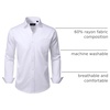 image:imageMens Dress Shirt Long Sleeve Wrinkle Free Stretch Button Down ShirtWhite
