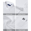 image:imageMens Dress Shirt Long Sleeve Wrinkle Free Stretch Button Down ShirtWhite