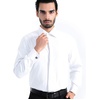 image:imageMens Dress Shirts French Cuff Regular Fit Formal Tuxedo Cufflinks ShirtWhite