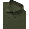 image:imageMens Dress Shirts Stretch Long Sleeve Wrinkle Free Work Button Down ShirtArmy Green