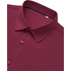 image:imageMens Dress Shirts Stretch Long Sleeve Wrinkle Free Work Button Down ShirtBurgundy