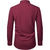 image:imageMens Dress Shirts Stretch Long Sleeve Wrinkle Free Work Button Down ShirtBurgundy