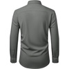 image:imageMens Dress Shirts Stretch Long Sleeve Wrinkle Free Work Button Down ShirtGrey
