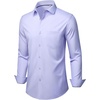 image:imageMens Dress Shirts Stretch Long Sleeve Wrinkle Free Work Button Down ShirtLight Purple