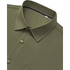 image:imageMens Dress Shirts Stretch Long Sleeve Wrinkle Free Work Button Down ShirtOlive Green