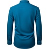 image:imageMens Dress Shirts Stretch Long Sleeve Wrinkle Free Work Button Down ShirtPeacock Blue