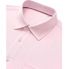 image:imageMens Dress Shirts Stretch Long Sleeve Wrinkle Free Work Button Down ShirtPink