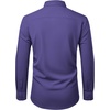 image:imageMens Dress Shirts Stretch Long Sleeve Wrinkle Free Work Button Down ShirtPurple
