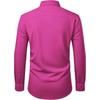 image:imageMens Dress Shirts Stretch Long Sleeve Wrinkle Free Work Button Down ShirtRose Pink