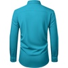 image:imageMens Dress Shirts Stretch Long Sleeve Wrinkle Free Work Button Down ShirtTurquoise