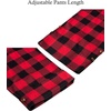 image:imageMens Flannel Pajama Pants Plaid Heavyweight Cotton PJs Bottoms SleepwearBlack Red