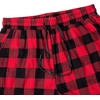 image:imageMens Flannel Pajama Pants Plaid Heavyweight Cotton PJs Bottoms SleepwearBlack Red