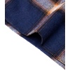 image:imageMens Flannel Pajama Pants Plaid Heavyweight Cotton PJs Bottoms SleepwearDark Blue