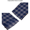 image:imageMens Flannel Pajama Pants Plaid Heavyweight Cotton PJs Bottoms SleepwearGrey Navy