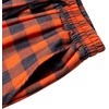 image:imageMens Flannel Pajama Pants Plaid Heavyweight Cotton PJs Bottoms SleepwearOrange Grey