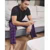 image:imageMens Flannel Pajama Pants Plaid Heavyweight Cotton PJs Bottoms SleepwearPurple