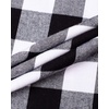 image:imageMens Flannel Pajama Pants Plaid Heavyweight Cotton PJs Bottoms SleepwearWhite Black