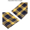 image:imageMens Flannel Pajama Pants Plaid Heavyweight Cotton PJs Bottoms SleepwearYellow Navy
