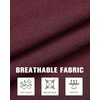 image:imageMens Knit Shirt Short Sleeve Button Down Shirt Textured Casual Summer TopsBurgundy