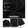 image:imageMens Linen Shirt Short Sleeve Button Down Shirt Summer Casual Beach TopsBlack