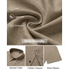 image:imageMens Linen Shirt Short Sleeve Button Down Shirt Summer Casual Beach TopsBrown