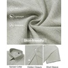 image:imageMens Linen Shirt Short Sleeve Button Down Shirt Summer Casual Beach TopsLight Grey