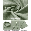 image:imageMens Linen Shirt Short Sleeve Button Down Shirt Summer Casual Beach TopsOlive Green