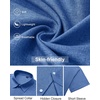 image:imageMens Linen Shirt Short Sleeve Button Down Shirt Summer Casual Beach TopsRoyal Blue