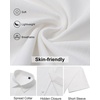image:imageMens Linen Shirt Short Sleeve Button Down Shirt Summer Casual Beach TopsWhite